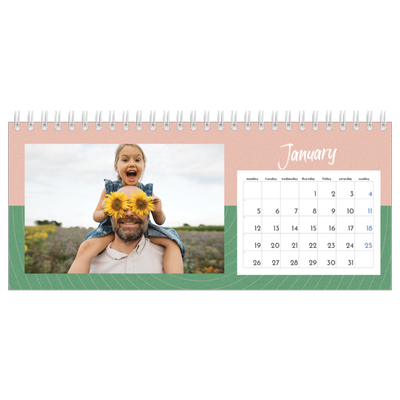 Desk calendars — Colour and pattern [January]