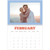 A4 Double Photo Calendar — Retro frames [February]