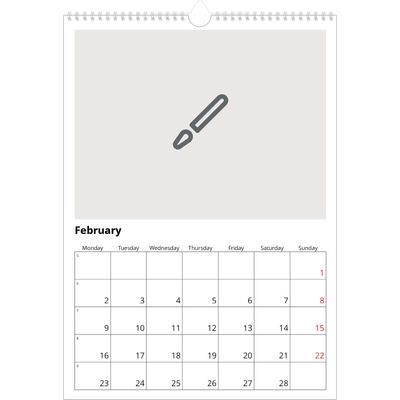 A3 photo calendars — Design your own calendar [February]