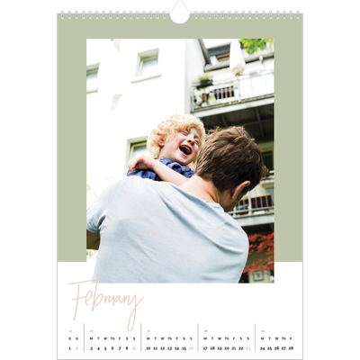 A3 photo calendars — Earthy frames [February]