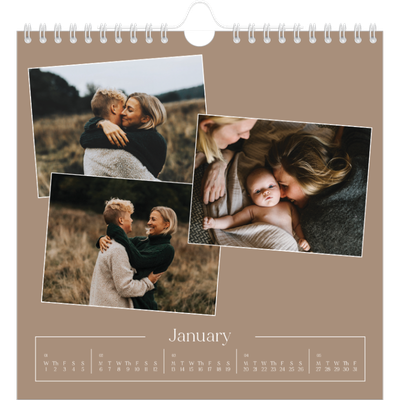Square calendars  — Crafted memories [January]