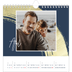 Square calendars  — Gold brush backgrounds [April]