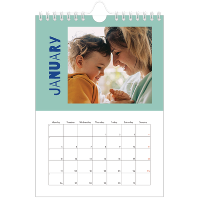 A5 Photo Calendar — Fun colourful you [January]