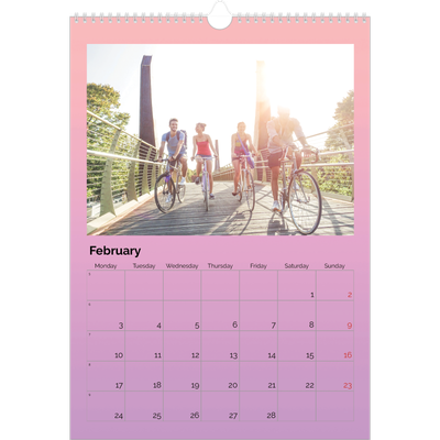 A3 photo calendars — Playful Pastel [February]