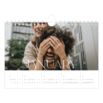 A5 Landscape Photo Calendar — Larger than life [January]