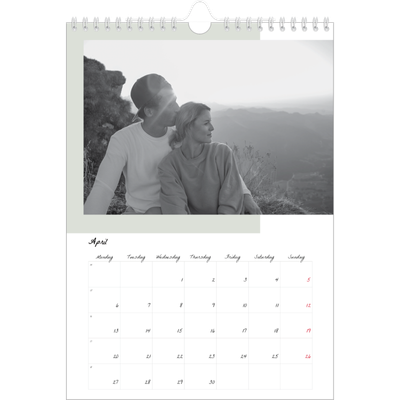 A4 Photo Calendar — Colour screens [April]