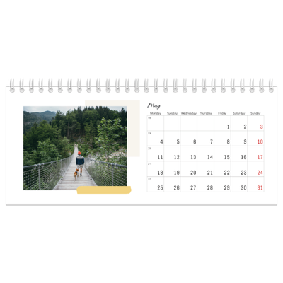 Desk calendars — Muted tones [May]