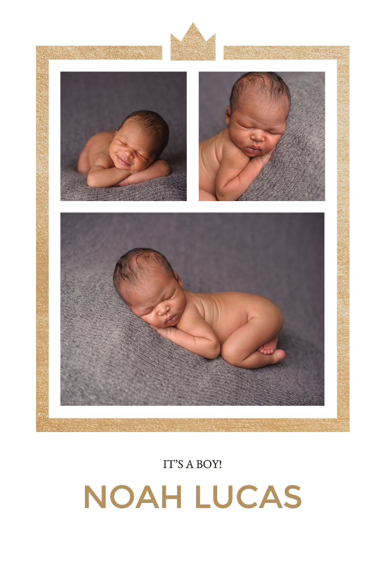 Invitations — Gold crown