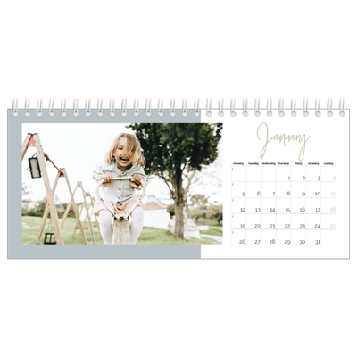 Desk calendars — Earthy frames [January]