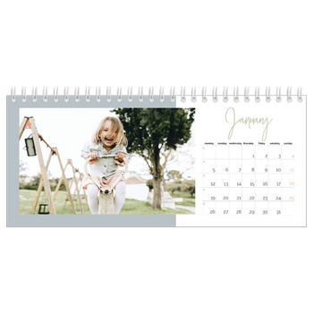 Desk Photo Calendar — Earthy frames