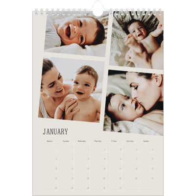 A4 Photo Calendar — Memories in motion [January]