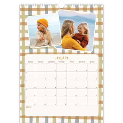A3 photo calendars — Retro patterns [January]