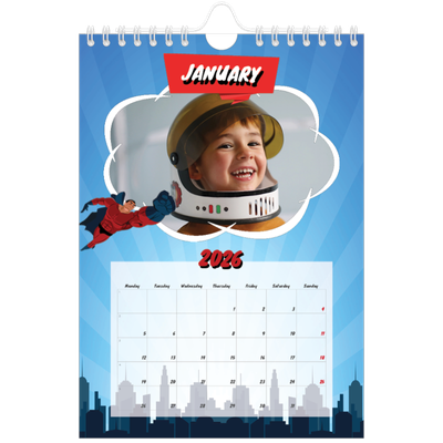 A5 Photo Calendar — Comic book [January]