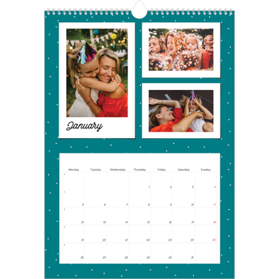A3 photo calendars — Colour pop snapshots [January]