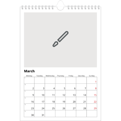 A4 Photo Calendar — Design your own calendar [March]