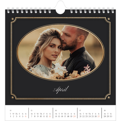 Square calendars  — Vintage classic [April]