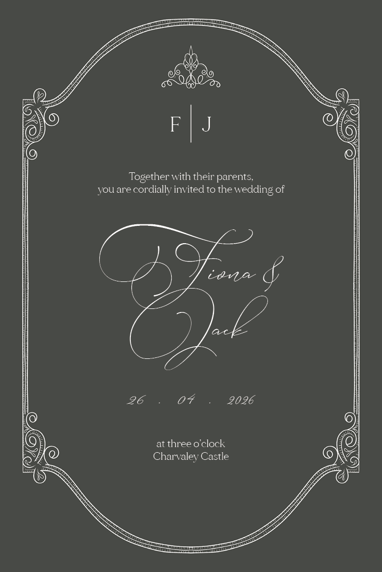 Invitations — Dark elegance