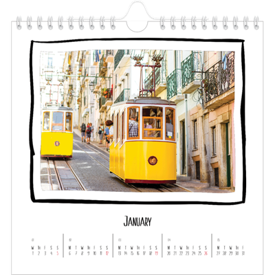 Square calendars  — Scrapbook snapshots [January]