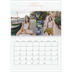 A4 Double Photo Calendar — Gold script banner [February]