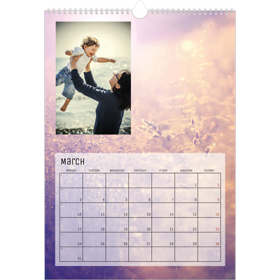 A3 photo calendars — Back to nature [March]