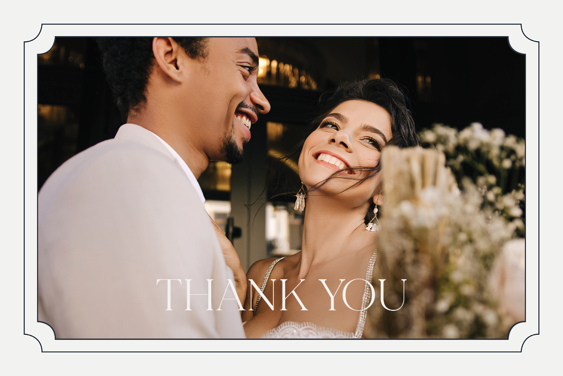 Thank you cards — Destination elegance