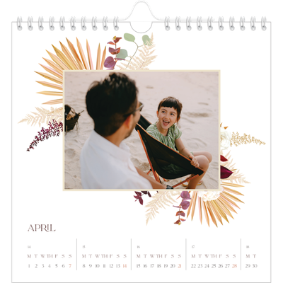 Square calendars  — Boho [April]