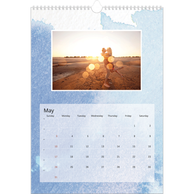 A3 photo calendars — Watercolour backgrounds [cover]