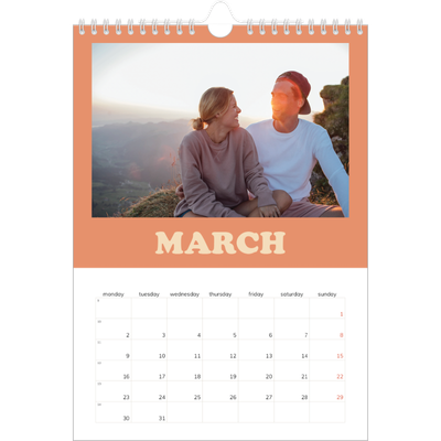 A4 Photo Calendar — Retro frames [March]