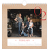 Square calendars  — Pops of red [February]