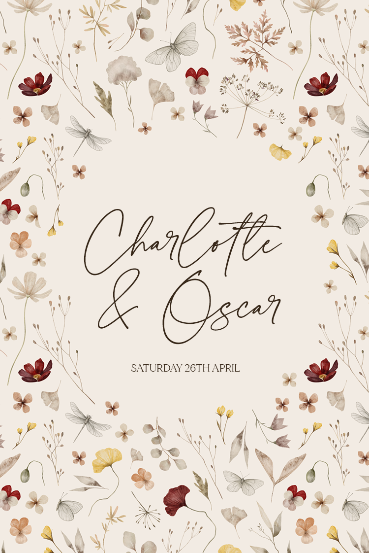 Invitations — Natural nuptials