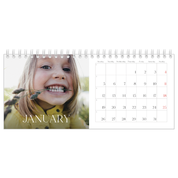 Desk Photo Calendar — Twelve big months